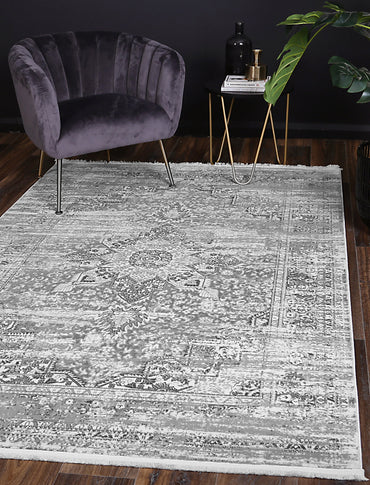 Evara Medalion Grey Rug