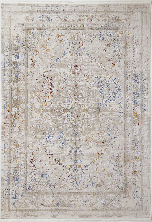 Evara Vintage Beige Multi Rug