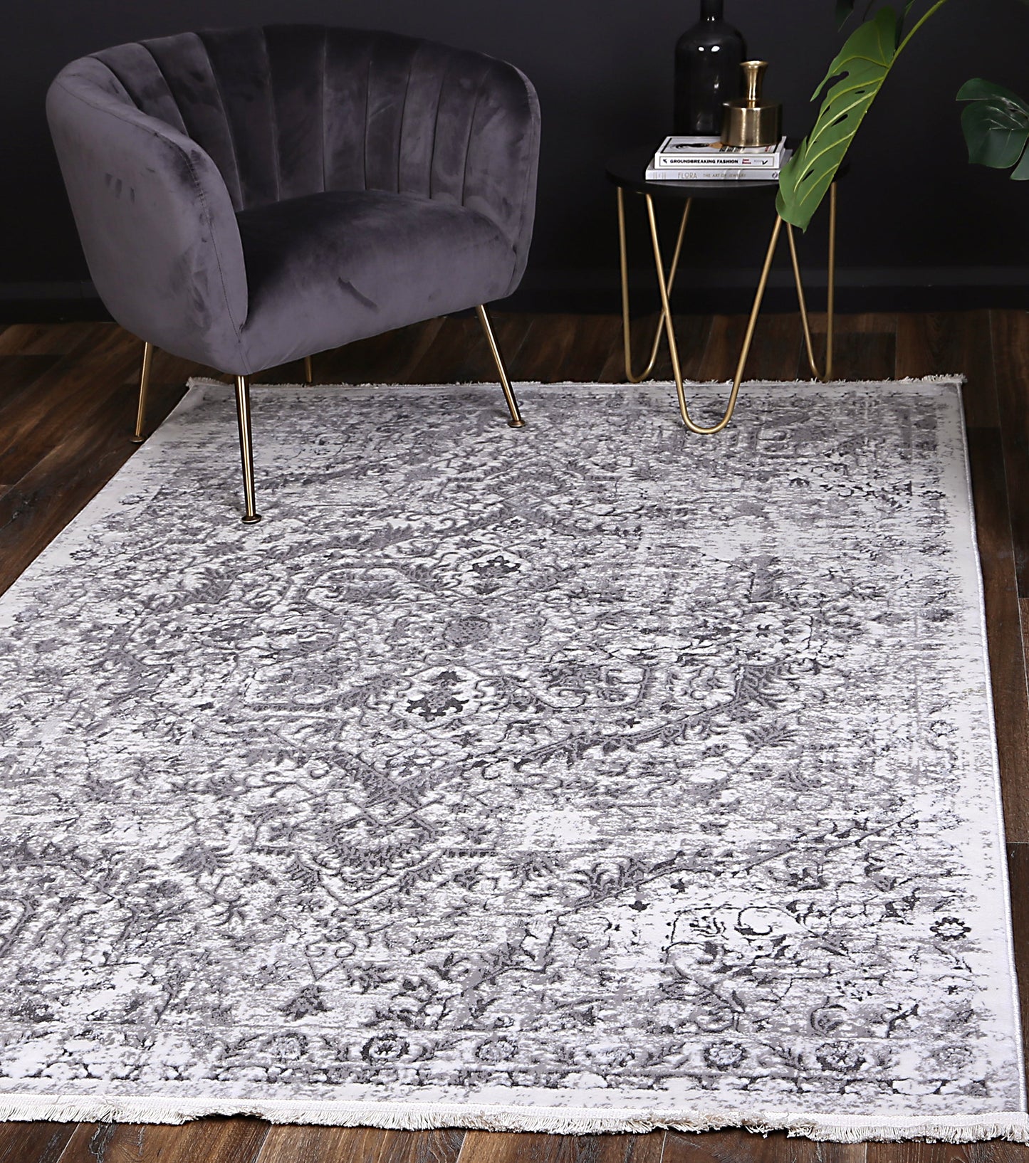 Evara Vintage Grey Rug
