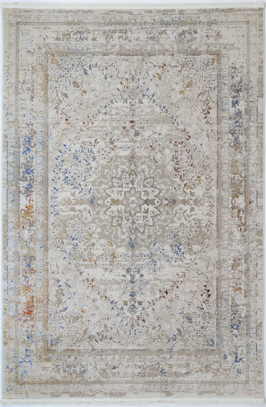 Evara Vintage Medalion Beige Multi Rug