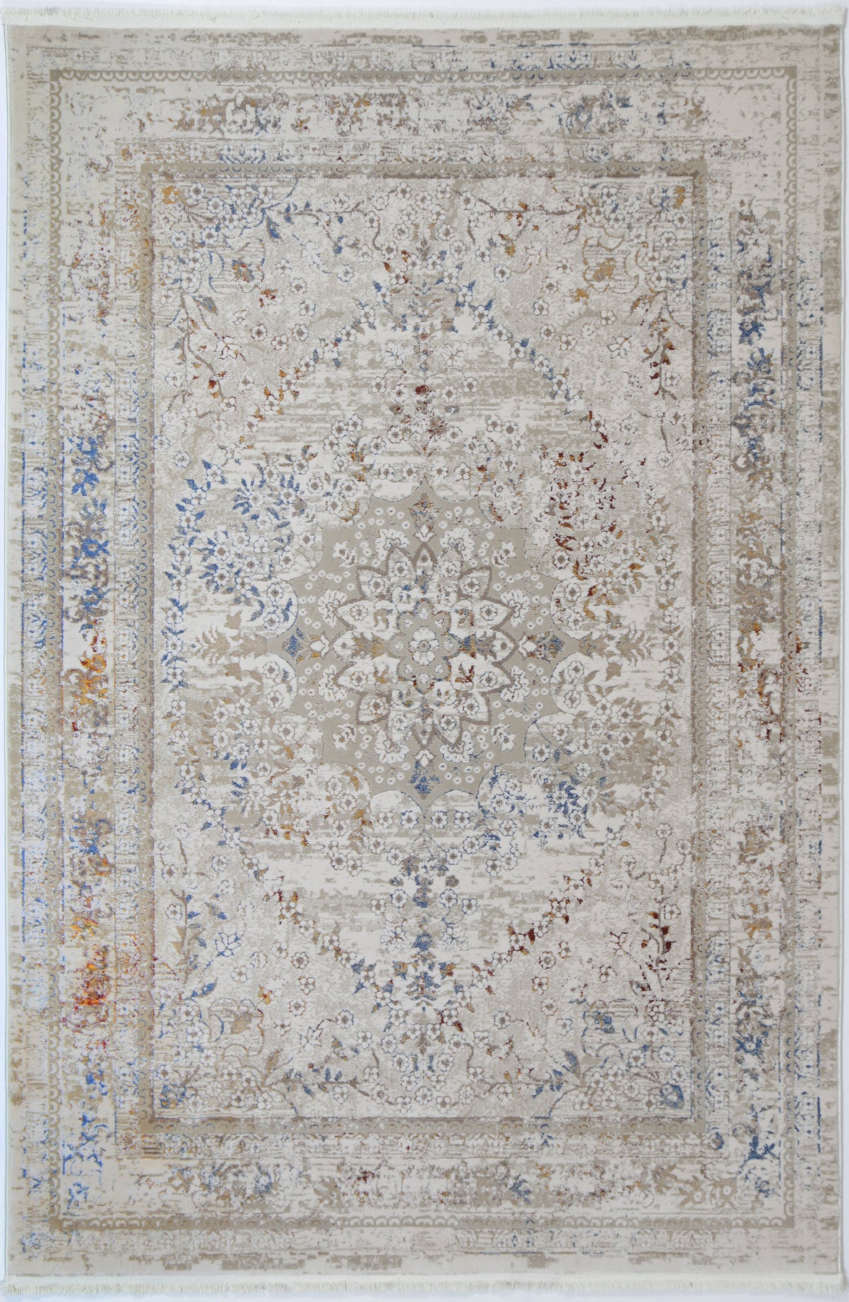 Evara Vintage Medalion Beige Multi Rug