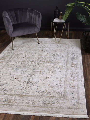 Evara Vintage Medalion Beige Multi Rug