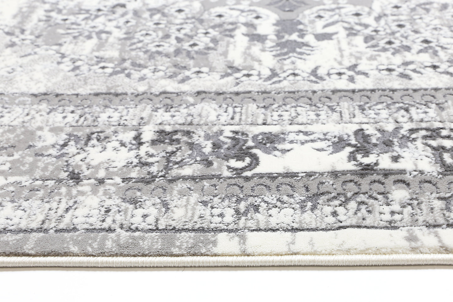 Evara Vintage Medalion Grey Rug