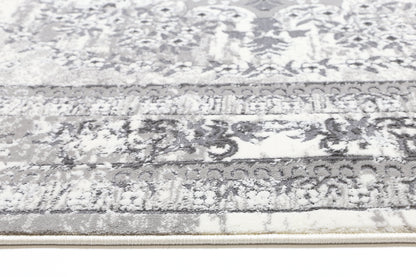 Evara Vintage Medalion Grey Rug