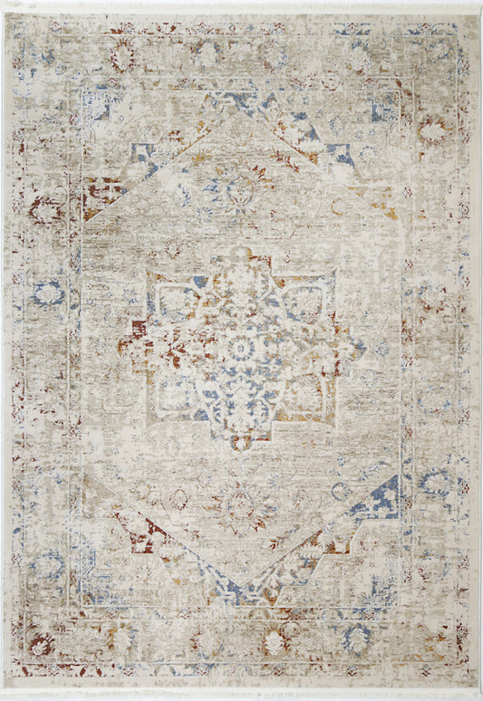 Evara Classic Vintage Beige Multi Rug
