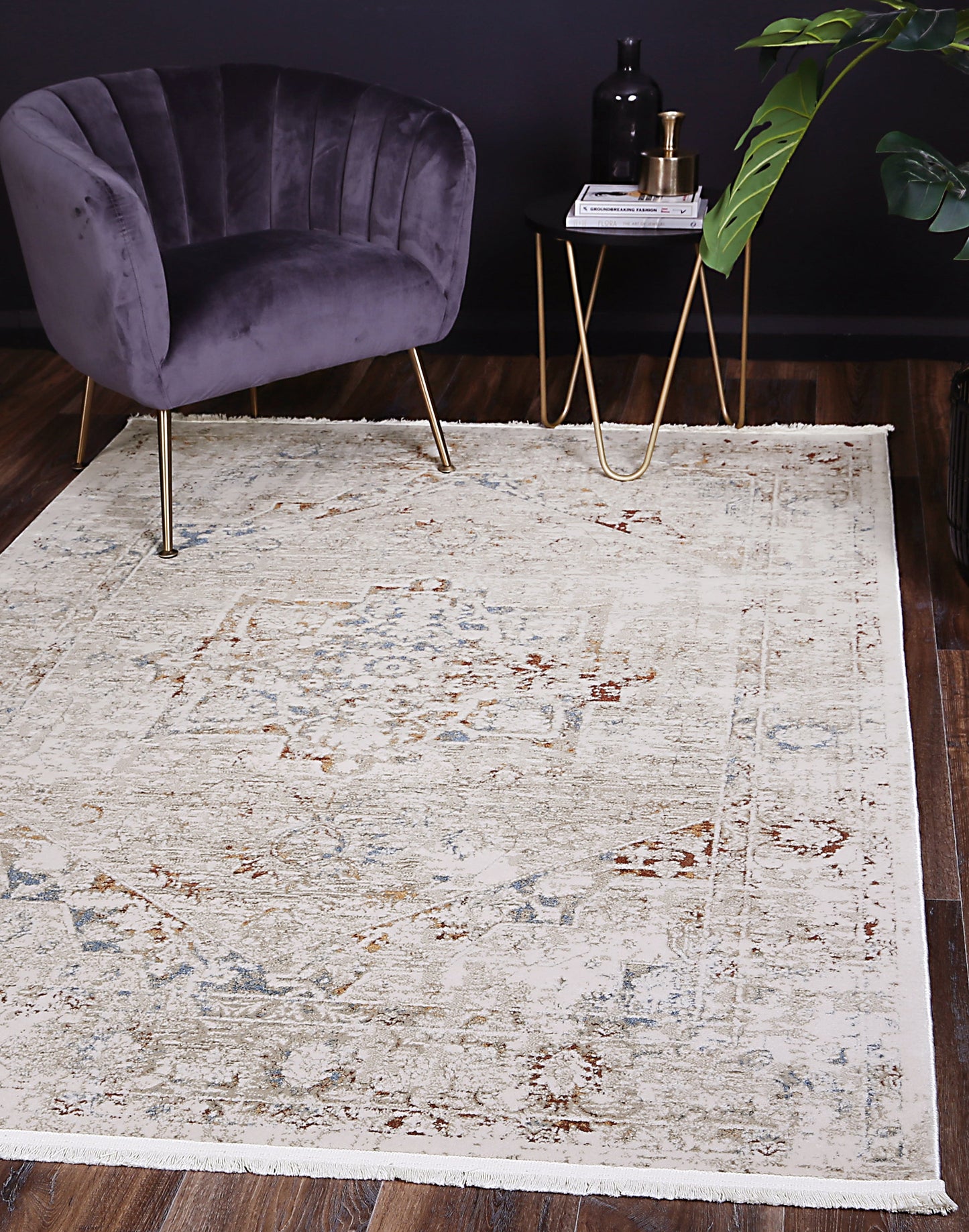Evara Classic Vintage Beige Multi Rug