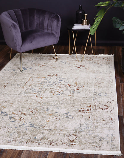 Evara Classic Vintage Beige Multi Rug