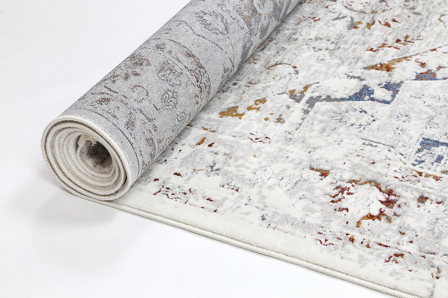 Evara Classic Vintage Grey Multi Rug