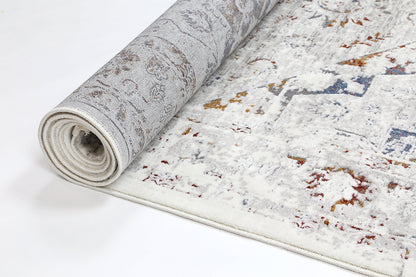 Evara Classic Vintage Grey Multi Rug