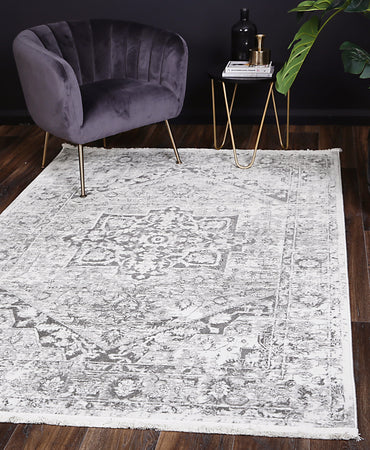 Evara Classic Vintage Grey Rug