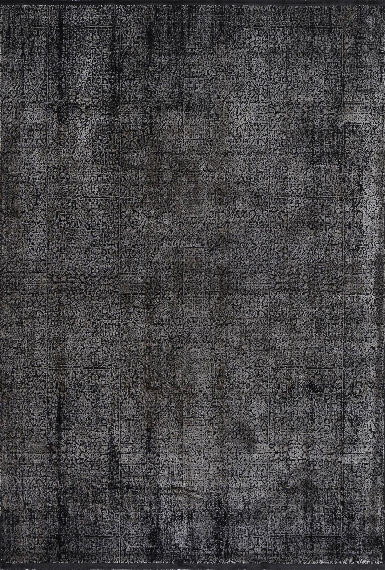 Mykonos Distressed Oriental Pewter Rug