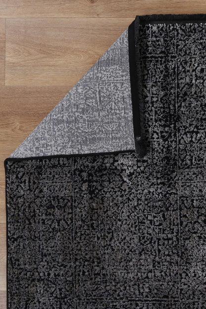 Mykonos Distressed Oriental Pewter Rug