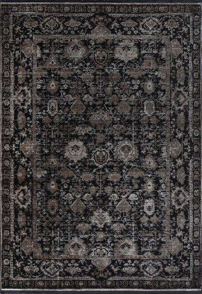 Mykonos Vintage Oriental Pewter Rug