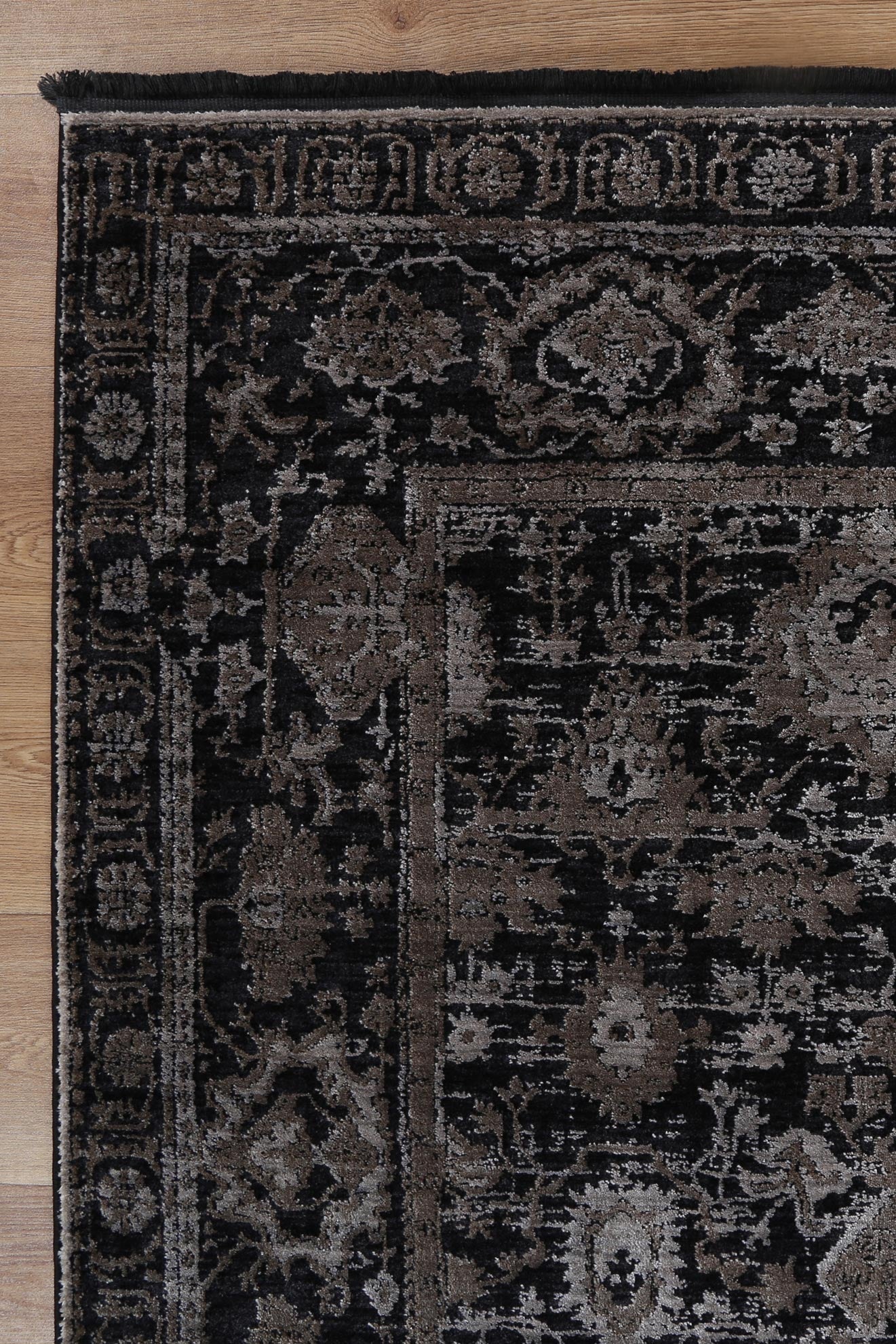 Mykonos Vintage Oriental Pewter Rug