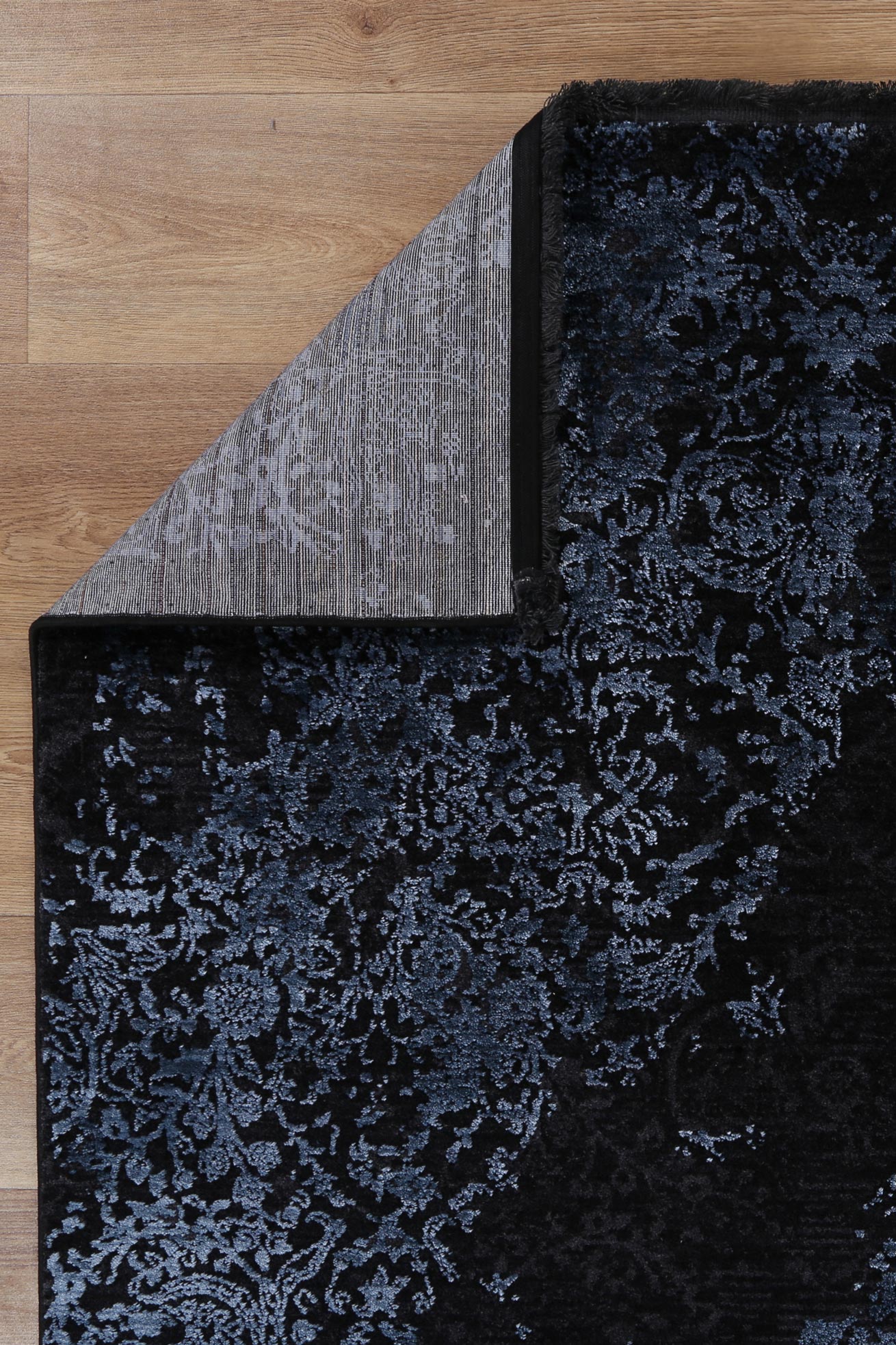 Mykonos Distressed Medallion Blue Rug