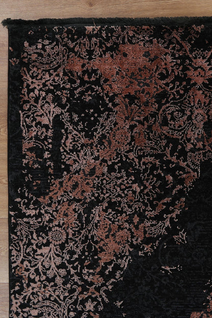 Mykonos Distressed Medallion Rust Rug