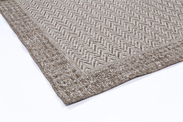 Brenna Weiss Natural Boarder Rug