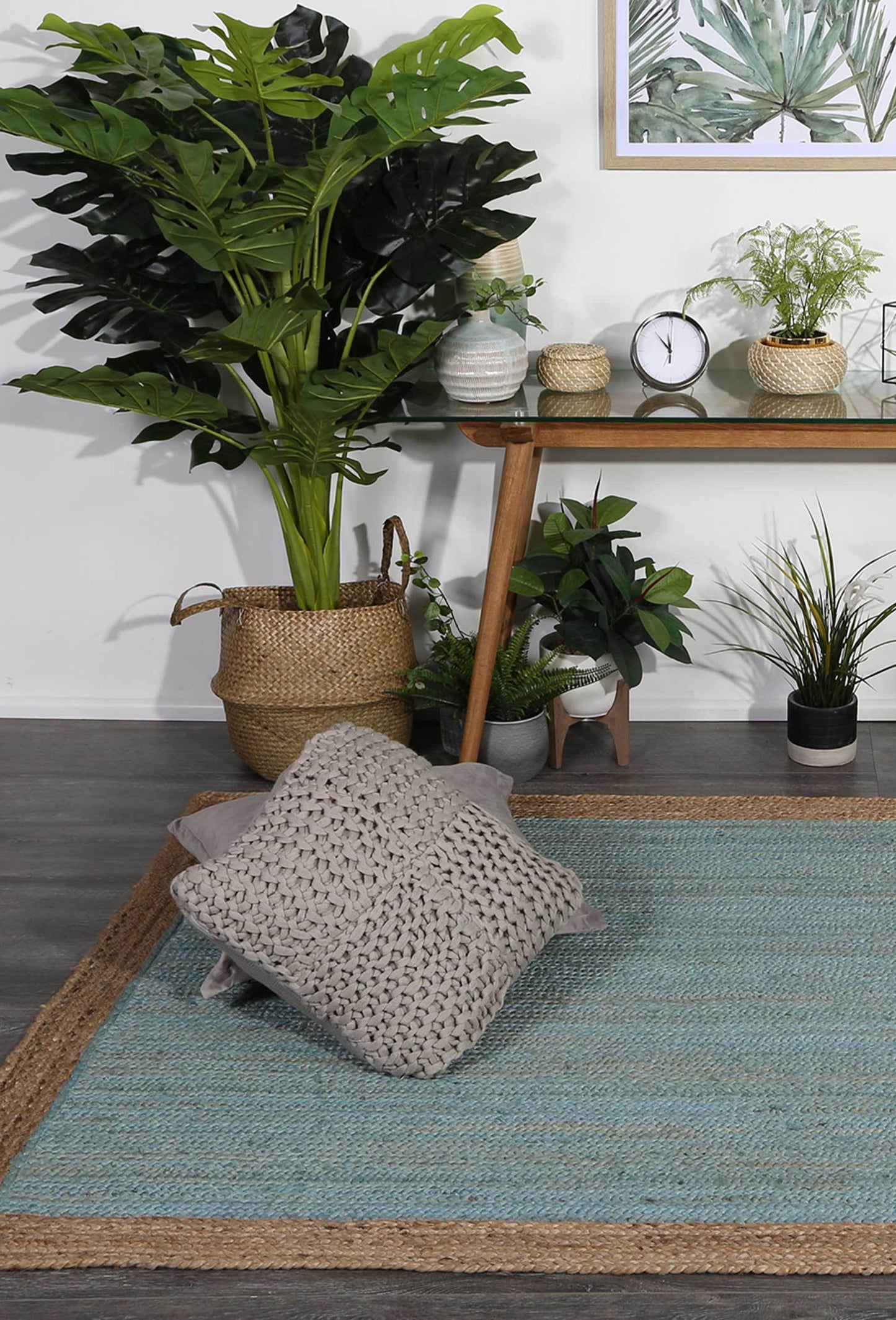 Seabreeze  Taupe Centre Jute Rug