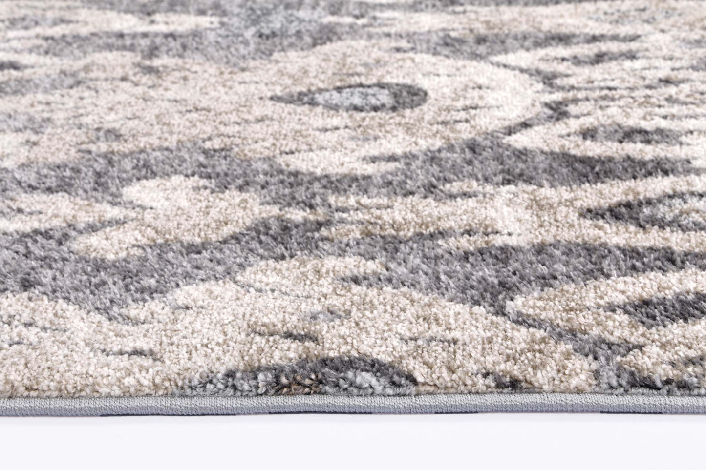 Celestia Damask Grey Plush Rug