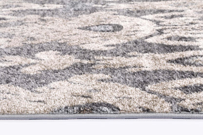 Celestia Damask Grey Plush Rug