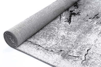 Celestia Geode Grey Plush Rug