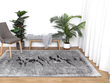 Celestia Geode Grey Plush Rug