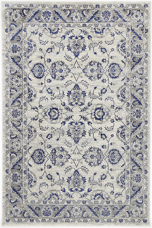 Evadne Cassandra Blue & Ivory Rug