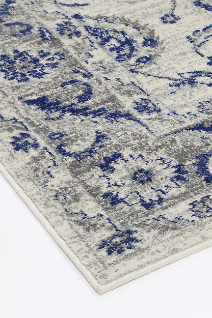Evadne Cassandra Blue & Ivory Rug