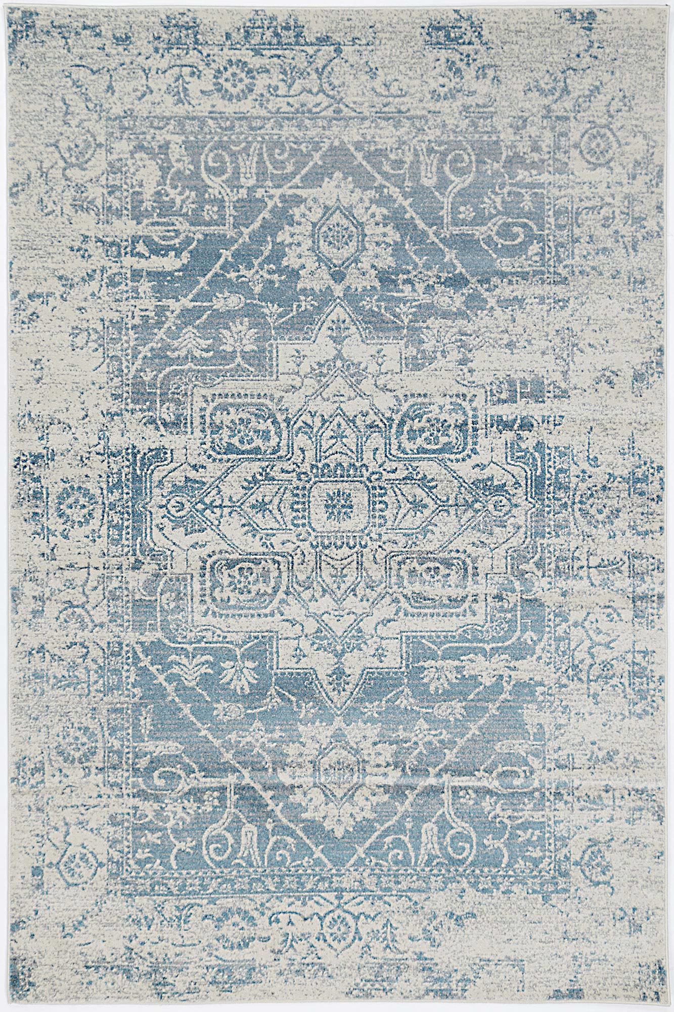 Evadne Audrey Ivory & Blue Rug