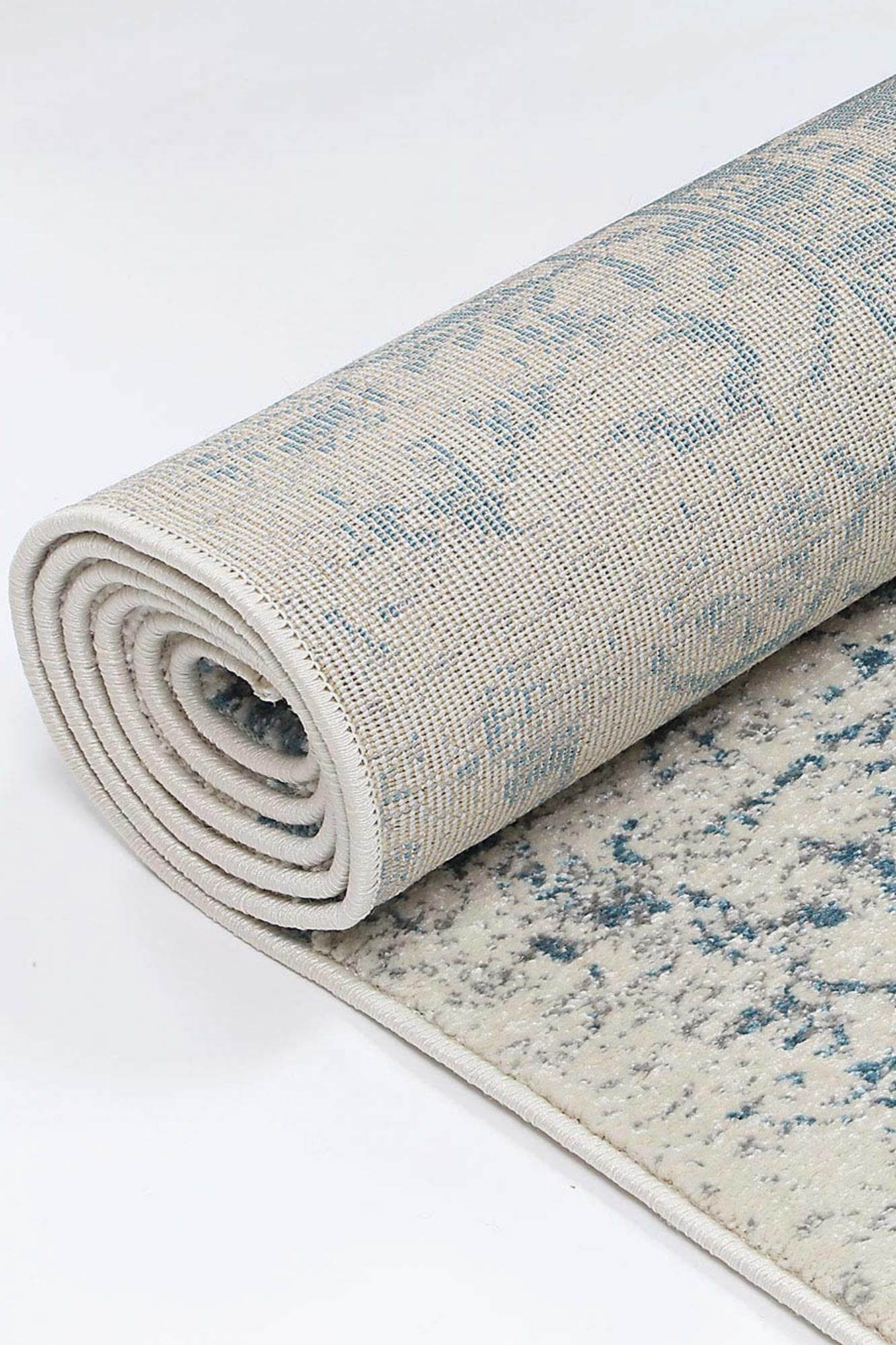 Evadne Audrey Ivory & Blue Rug