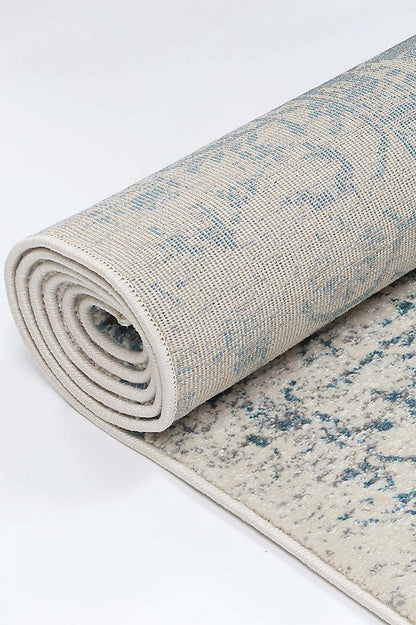 Evadne Audrey Ivory & Blue Rug