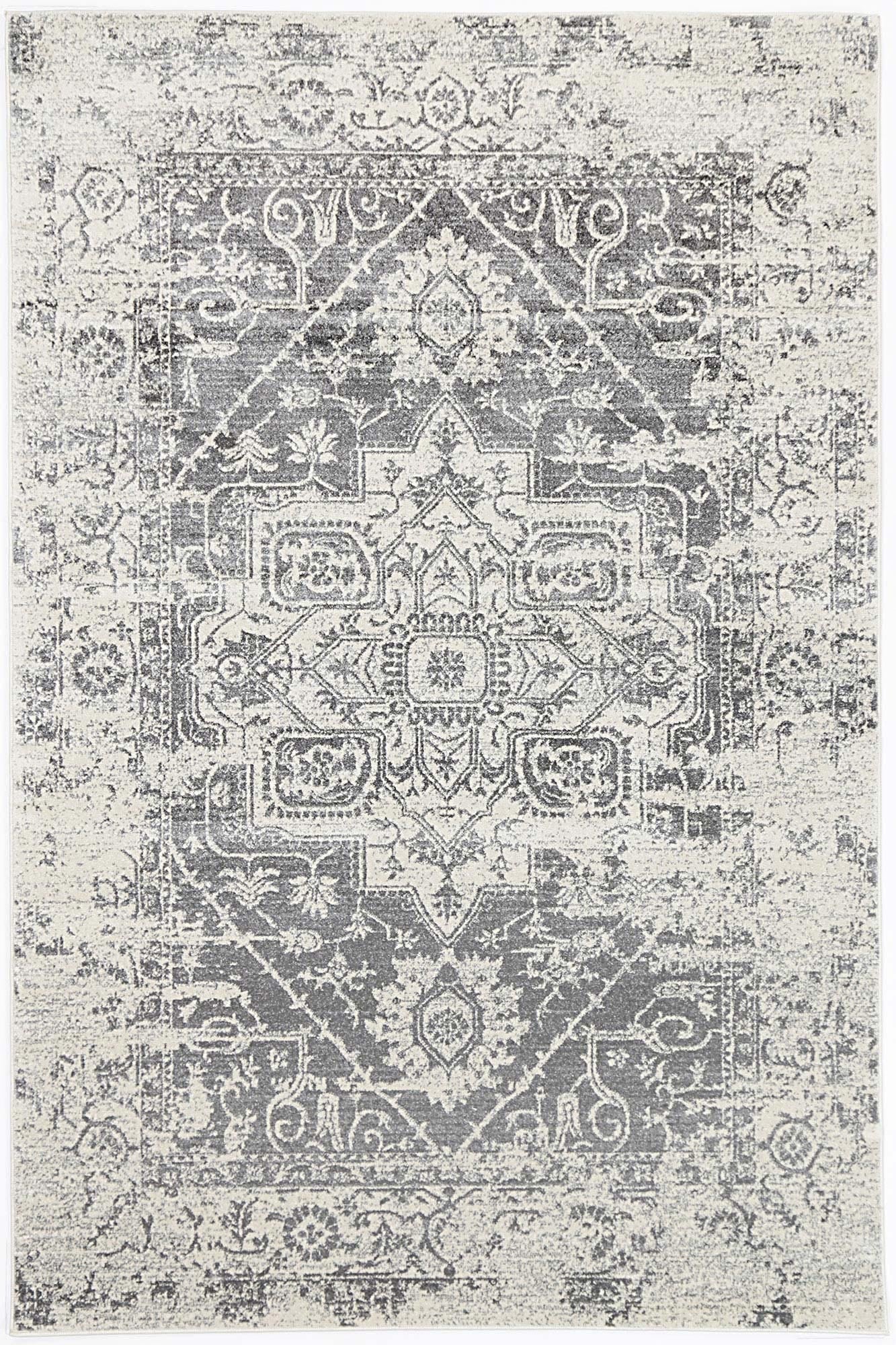 Evadne Audrey Ivory & Grey Rug