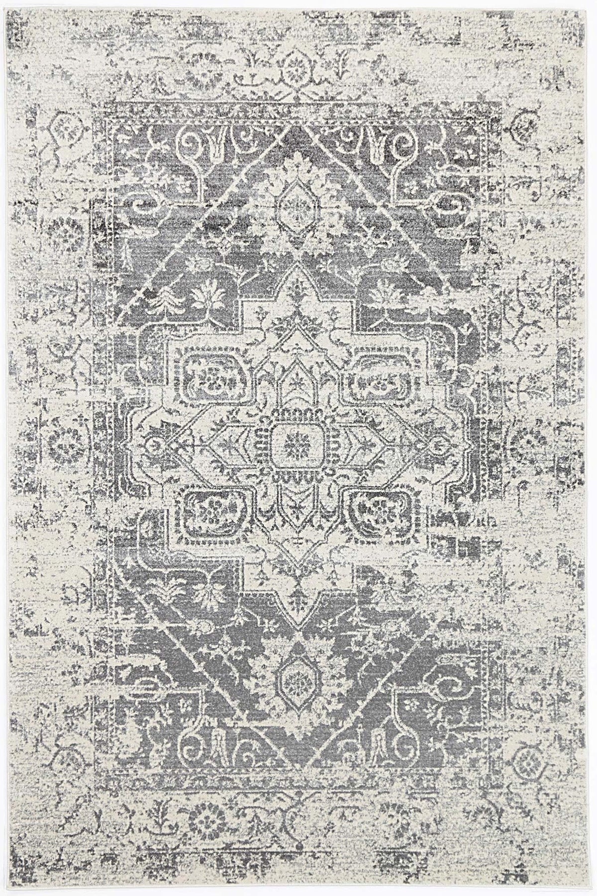 Evadne Audrey Ivory & Grey Rug