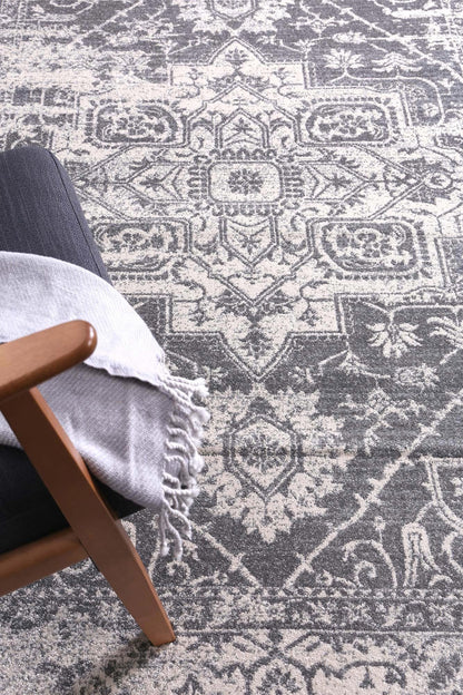 Evadne Audrey Ivory & Grey Rug