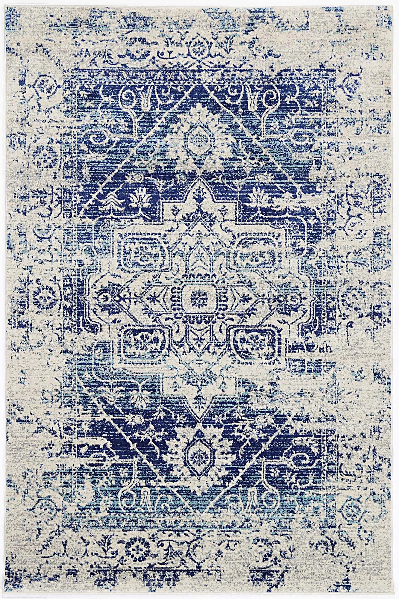 Evadne Audrey Ivory & Navy Rug