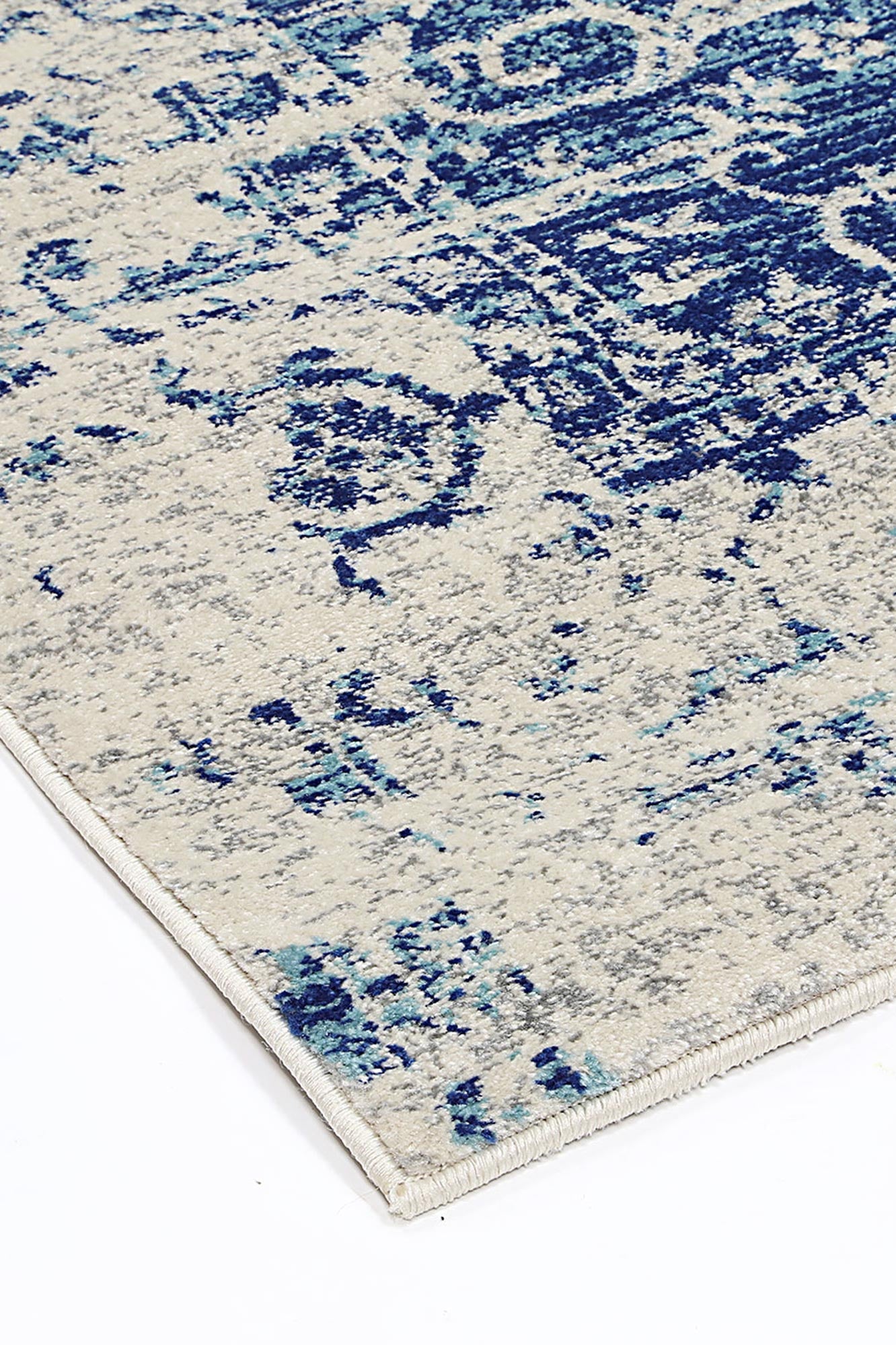 Evadne Audrey Ivory & Navy Rug