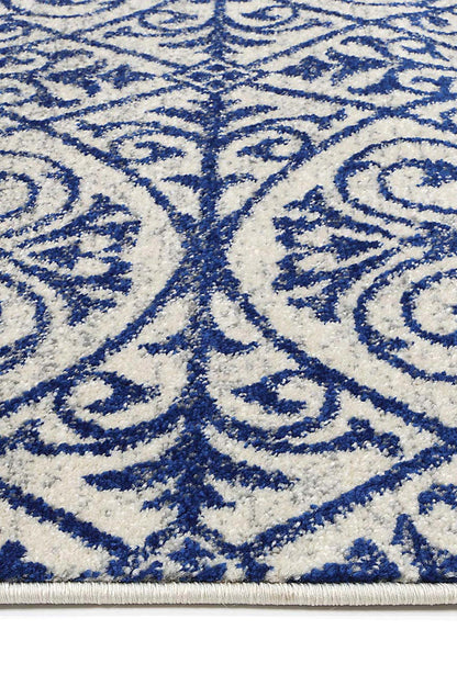 Evadne Katherine Blue & Ivory Rug