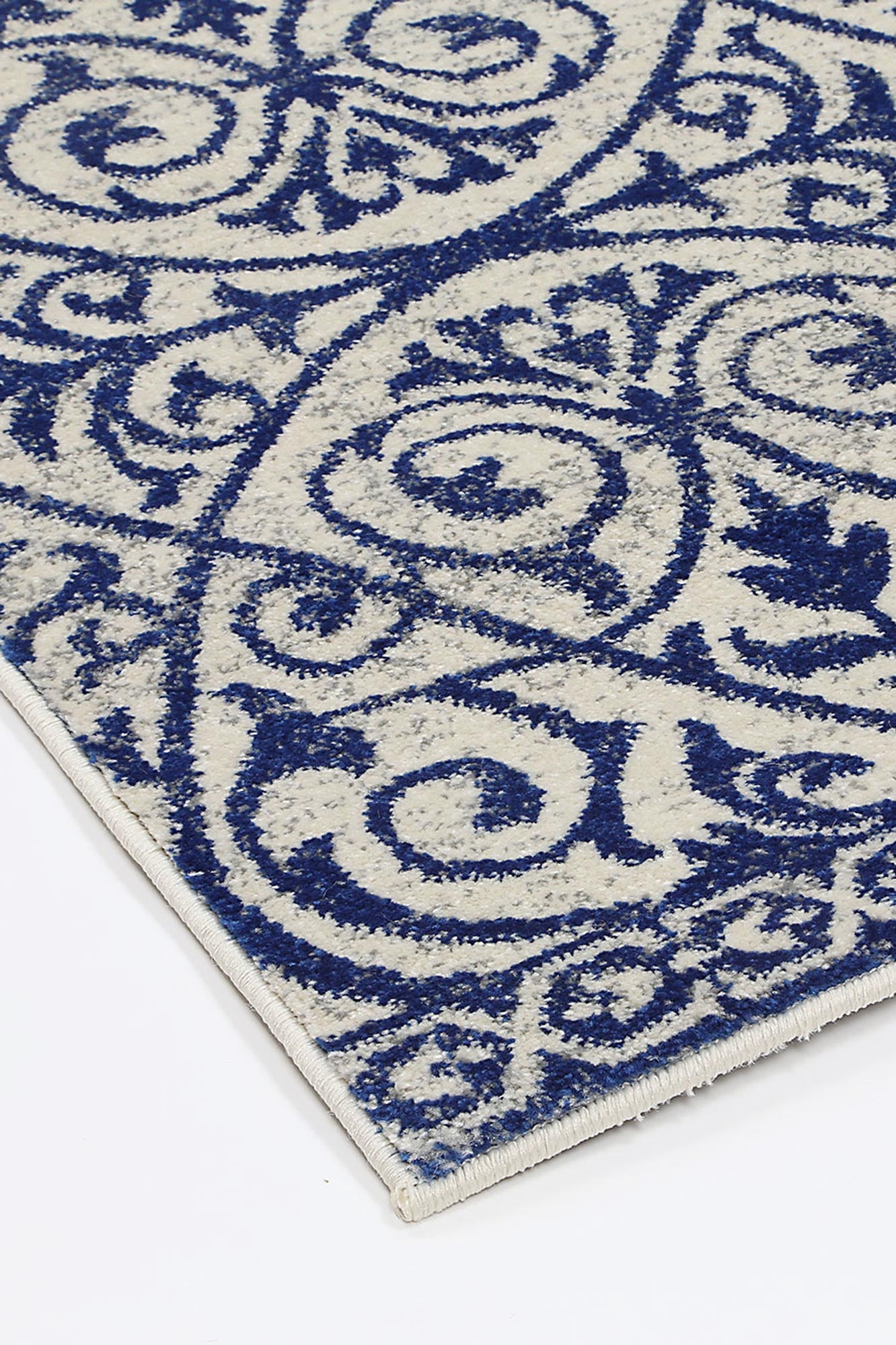 Evadne Katherine Blue & Ivory Rug