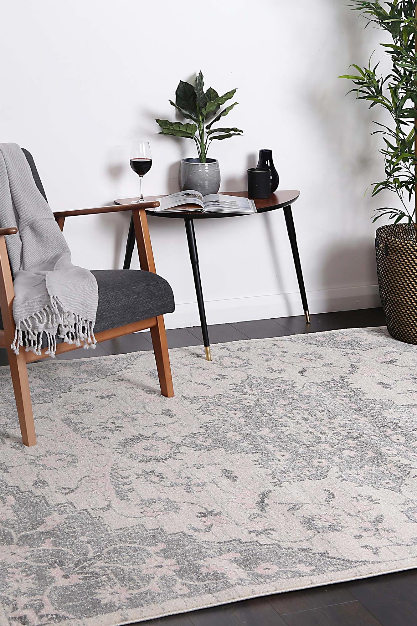 Evadne Madeleine Grey & Ivory Rug