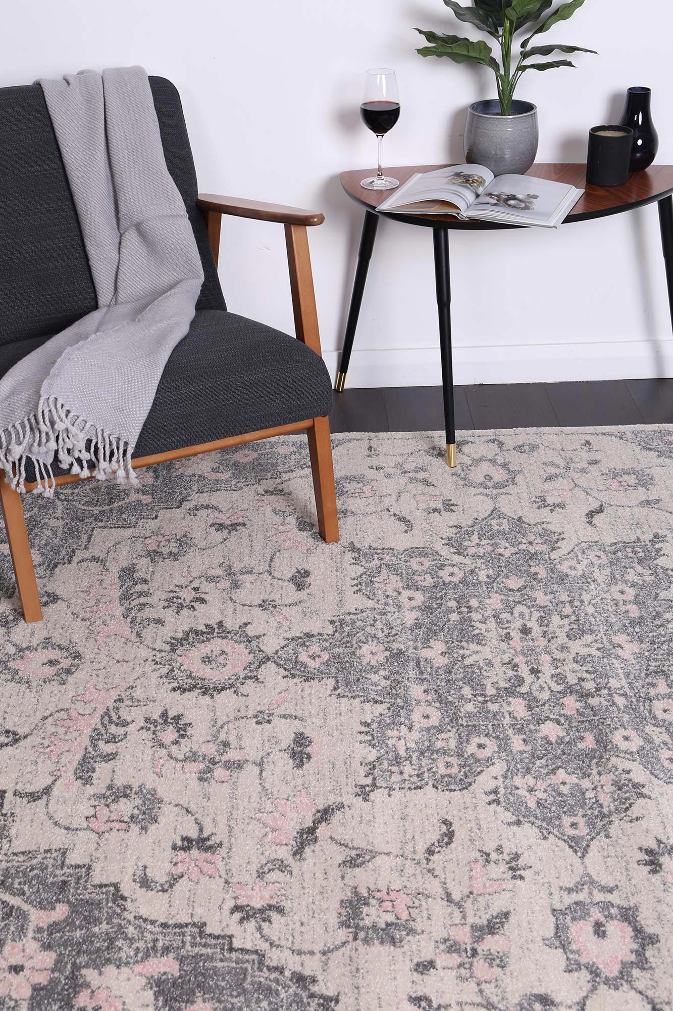 Evadne Madeleine Grey & Ivory Rug