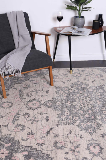 Evadne Madeleine Grey & Ivory Rug