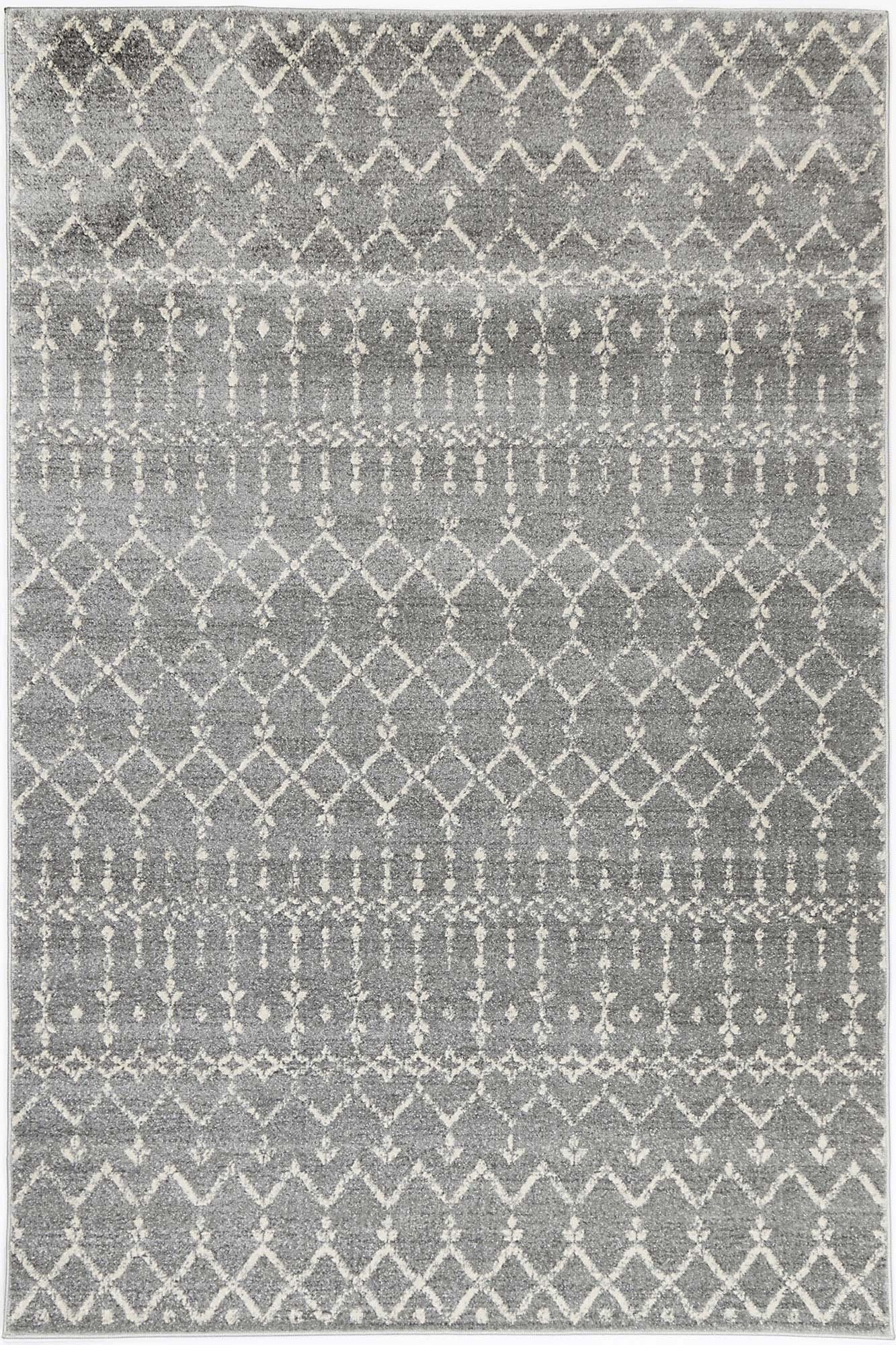 Evadne Cassiday Grey & Ivory Rug