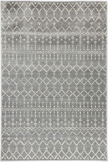 Evadne Cassiday Grey & Ivory Rug