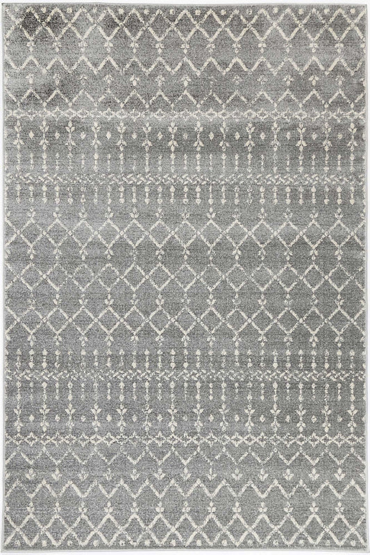 Evadne Cassiday Grey & Ivory Rug