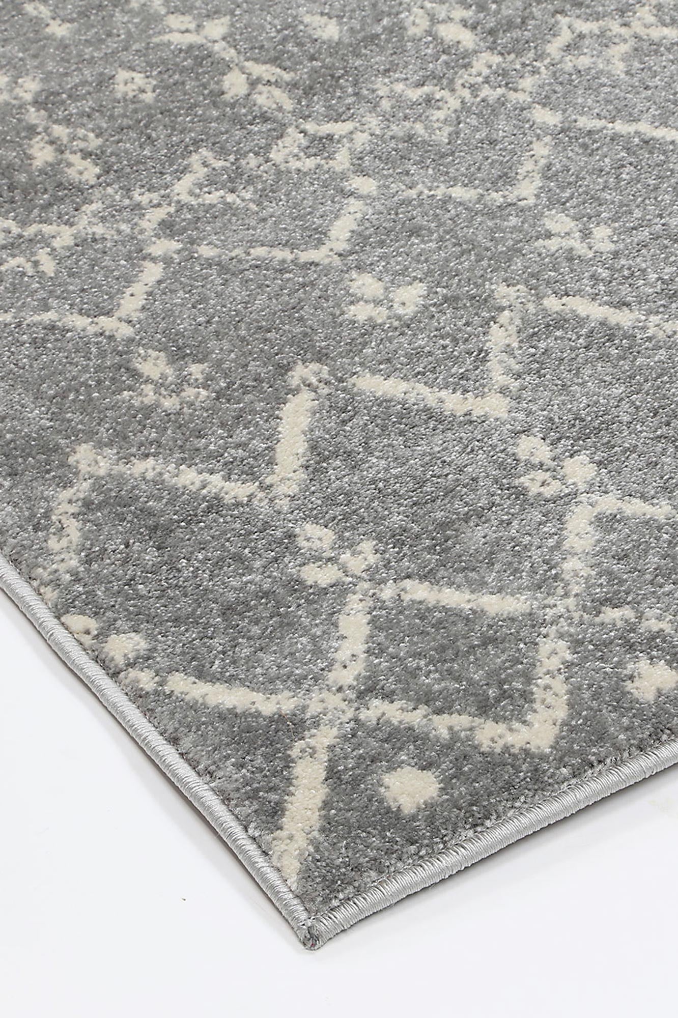 Evadne Cassiday Grey & Ivory Rug