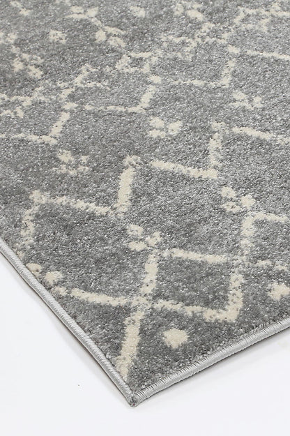 Evadne Cassiday Grey & Ivory Rug