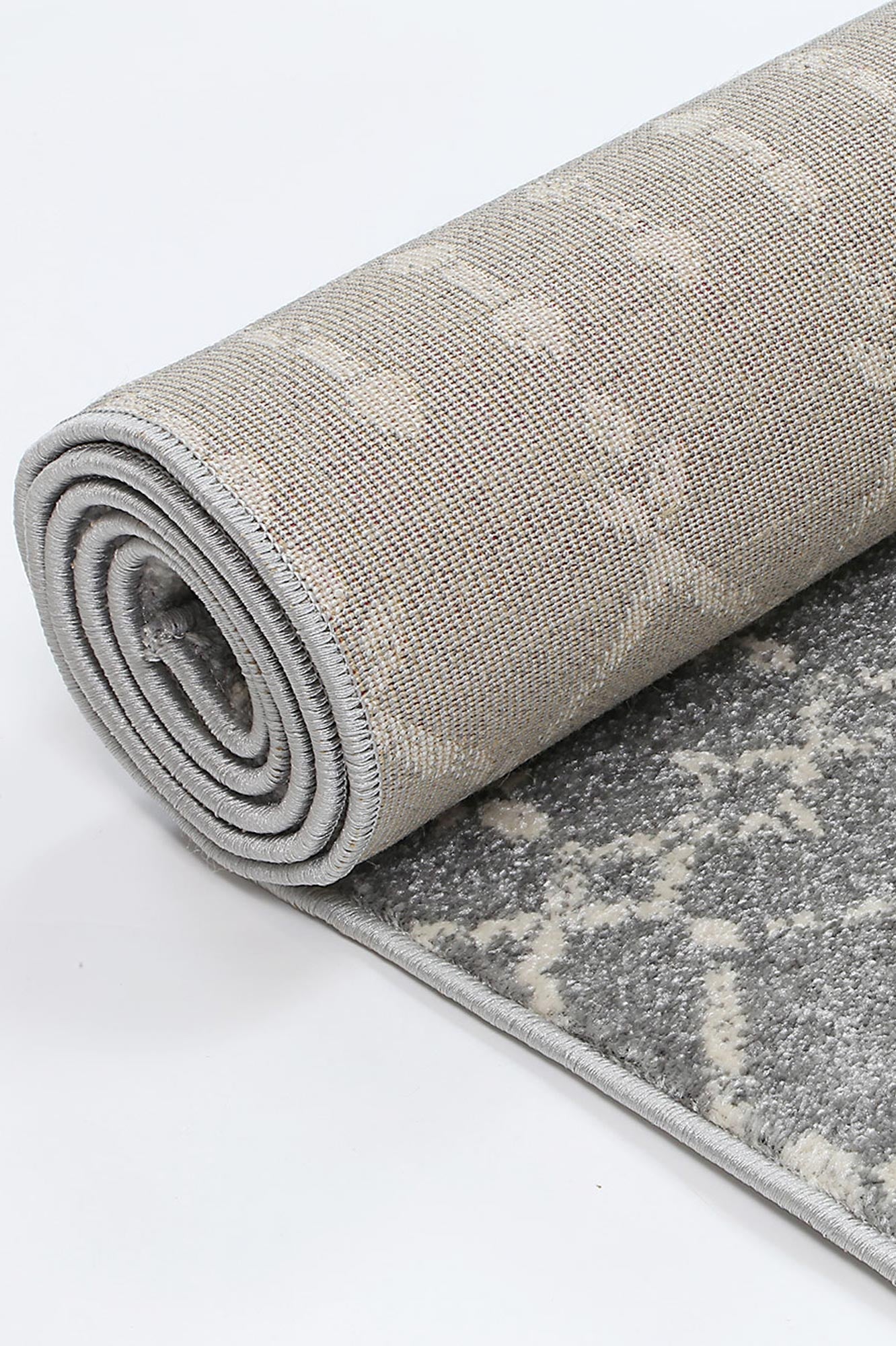 Evadne Cassiday Grey & Ivory Rug