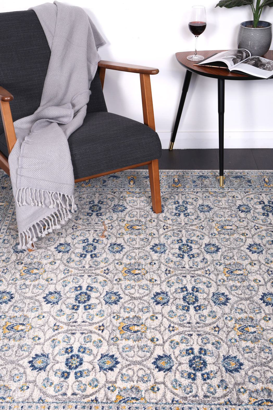 Evadne Rustic Blue Rug