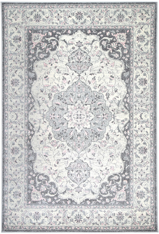 Evadne Traditional Grey Rug
