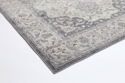 Evadne Traditional Grey Rug